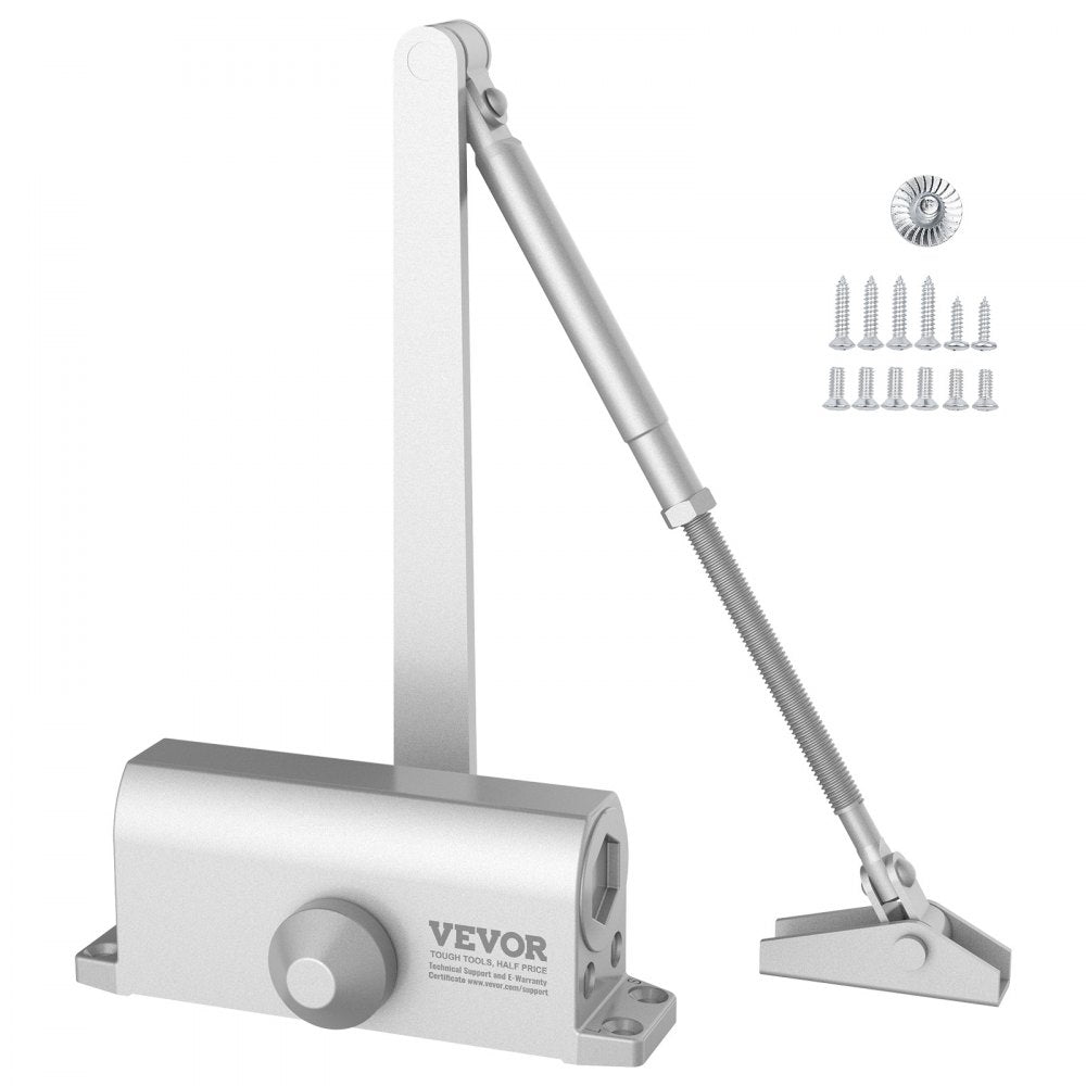 D202 - VEVOR Hydraulic Door Closer, 100 lbs Capacity, Silent Operation
