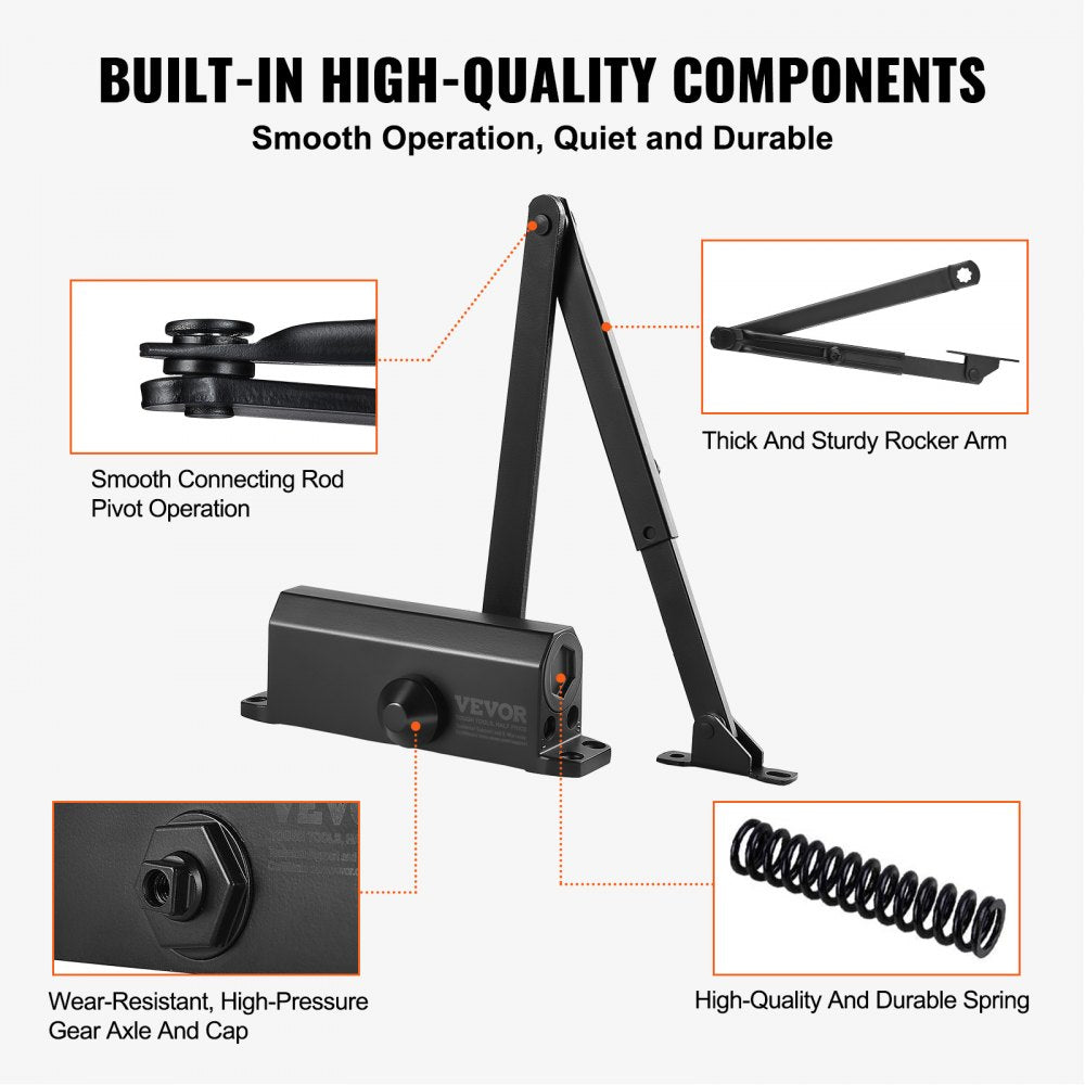 D300S - Smooth Hydraulic Door Closer for Quiet Operation