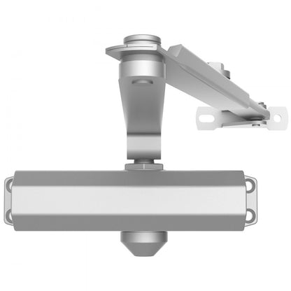 D300S - Automatic Silver Door Closer for Quiet Residential & Commercial Use