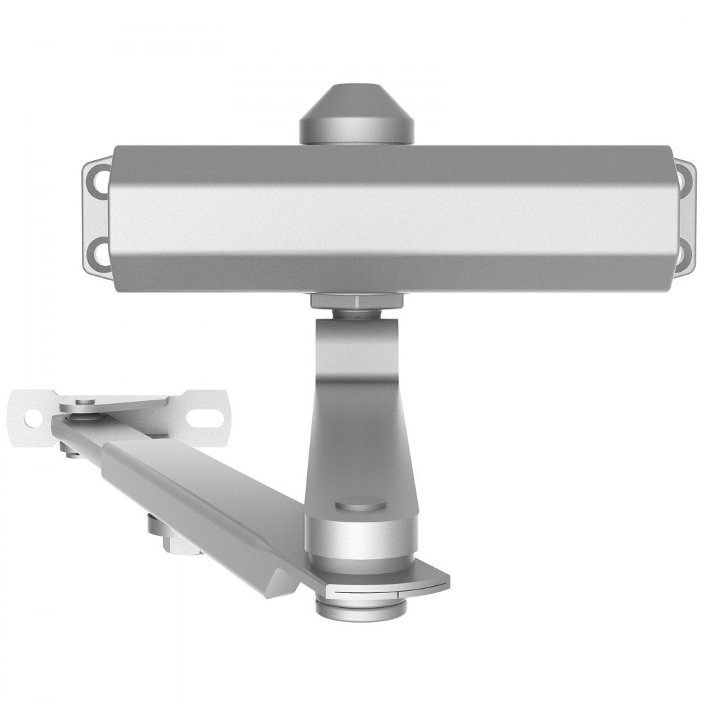 D300S - Automatic Silver Door Closer for Quiet Residential & Commercial Use