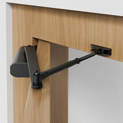 D404 - Adjustable Hydraulic Door Closer for 187 lbs, Smooth Operations