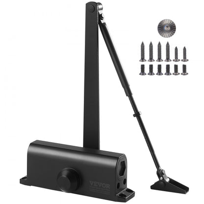 D404 - Adjustable Hydraulic Door Closer for 187 lbs, Smooth Operations