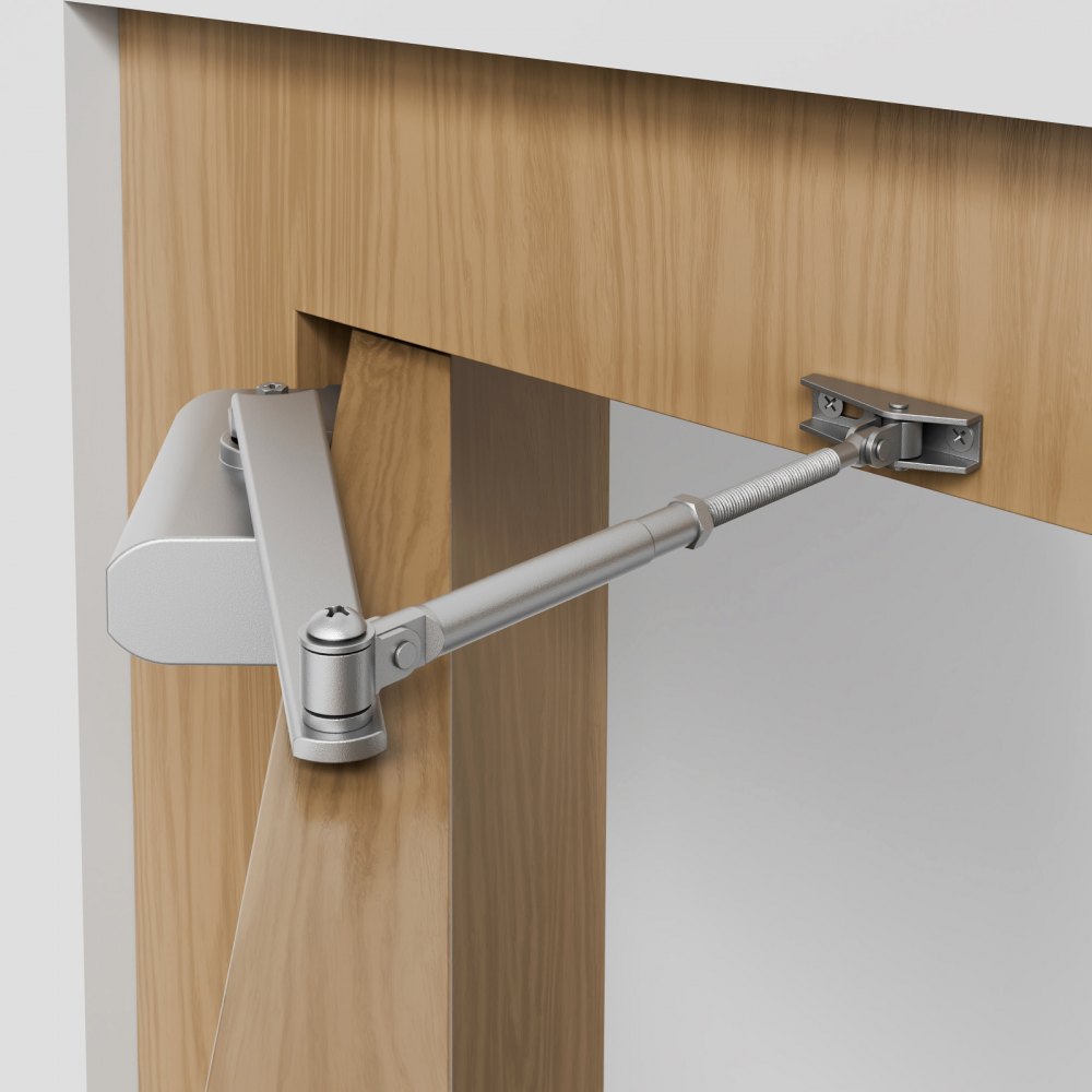 D404 - Adjustable Hydraulic Door Closer for 100 lbs with Smooth Operation