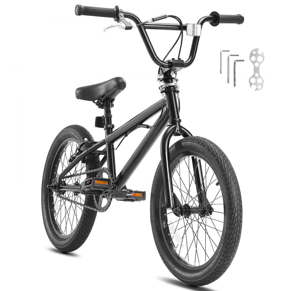 SS24005 - 18" Adjustable BMX Bike for Kids, Hi-Ten Steel Frame