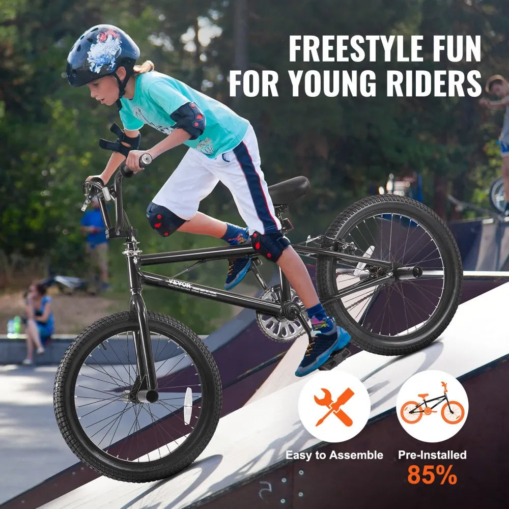 SS24001 - 20" Freestyle BMX Bike for Kids with Adjustable Saddle