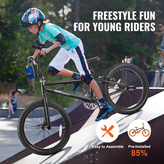 SS24001 - 20" Freestyle BMX Bike for Kids with Adjustable Saddle