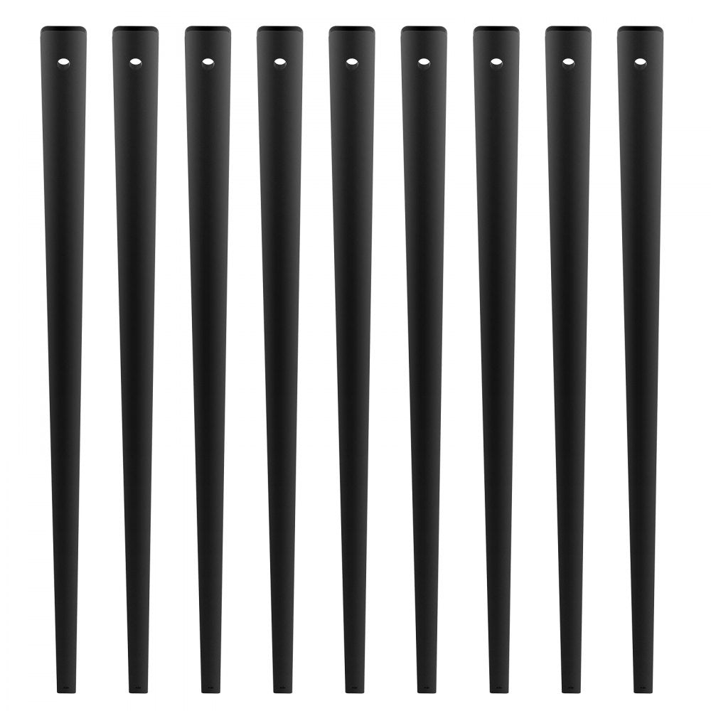 BP-38in-72 - Sleek 38'' Matte Black Balusters for Stylish Deck Design
