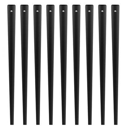 BP-38in-72 - Sleek 38'' Matte Black Balusters for Stylish Deck Design