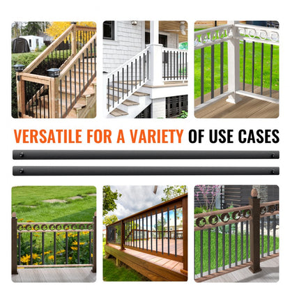 BP-32.25in-51 - Modern 32.28" Aluminum Staircase Balusters for Decks