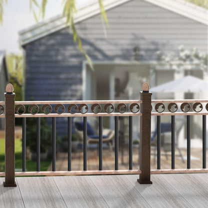 BP-32.25in-51 - Modern 32.28" Aluminum Staircase Balusters for Decks