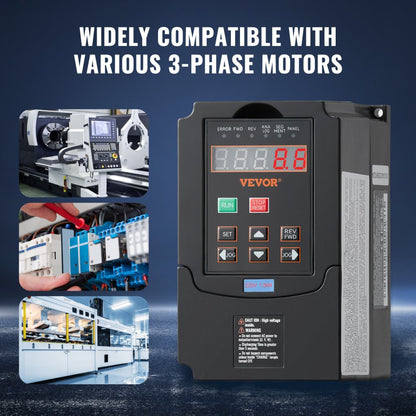 A2-8015 - 2HP VEVOR Variable Frequency Drive for Industrial Motor Control