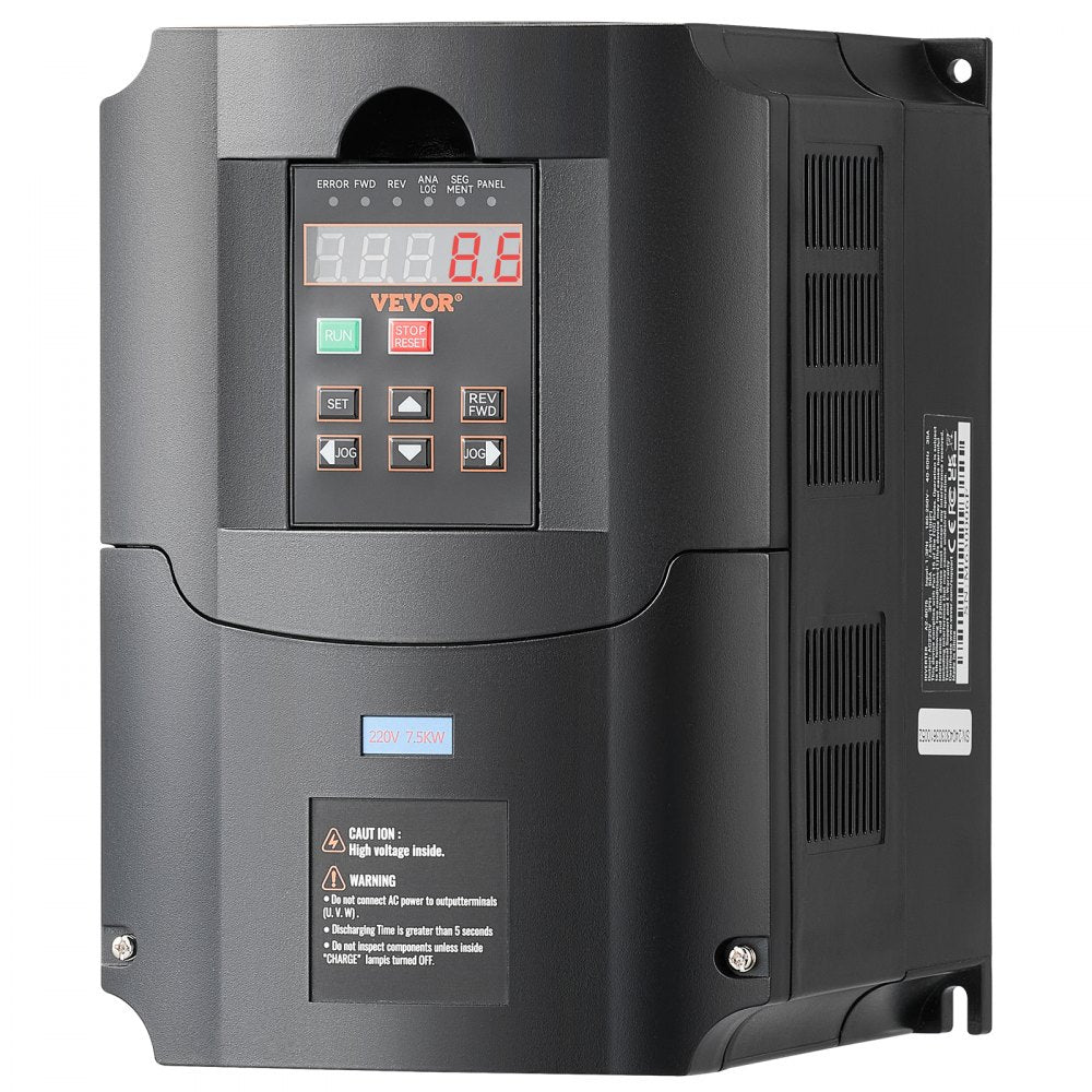 A2-8075 - VEVOR 10HP Variable Frequency Drive for CNC & Pumps
