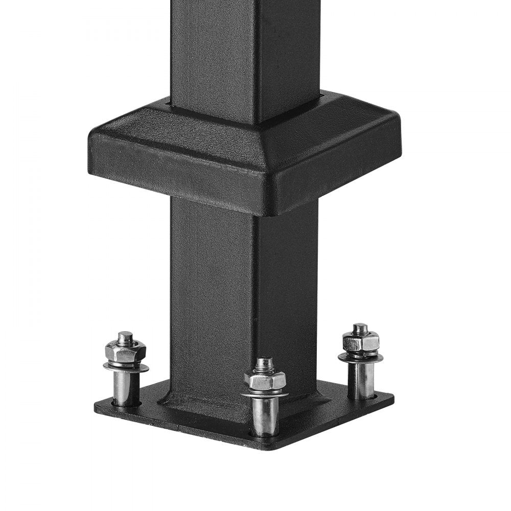BP-45 - Adjustable Black Stair Handrail for Seniors, Rustproof & Versatile