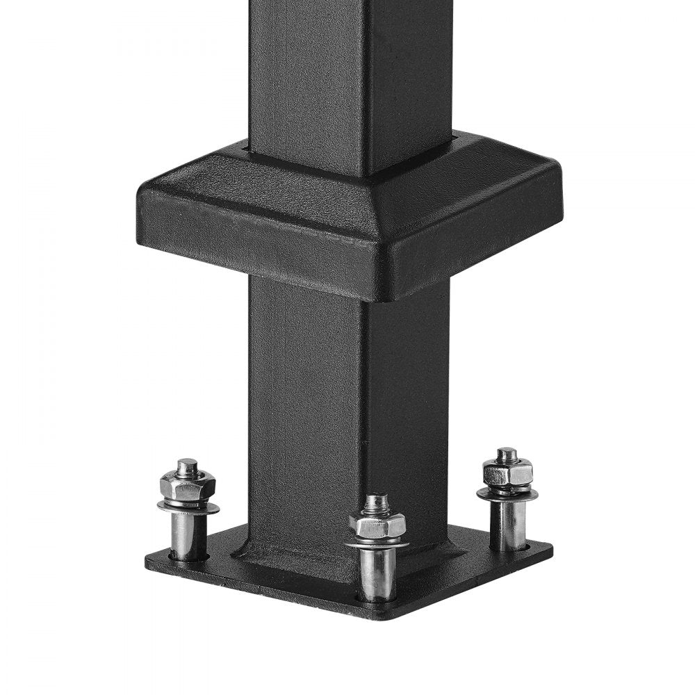 BP-56 - Durable 5-6 Step Outdoor Handrail with Adjustable Angle and Installation Kit