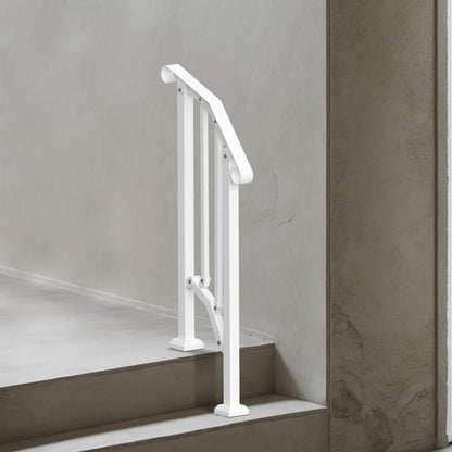 BP-12-W - Adjustable Outdoor Handrail for Stairs and Porches, Durable Support