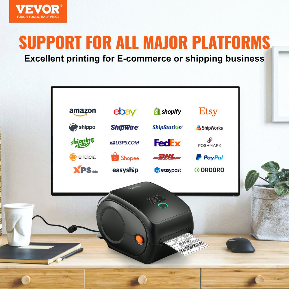 010209989408 - High-Resolution Bluetooth Thermal Label Printer with Dual USB Connectivity
