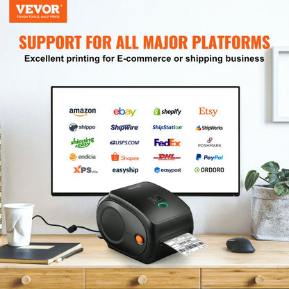 010209989408 - High-Resolution Bluetooth Thermal Label Printer with Dual USB Connectivity