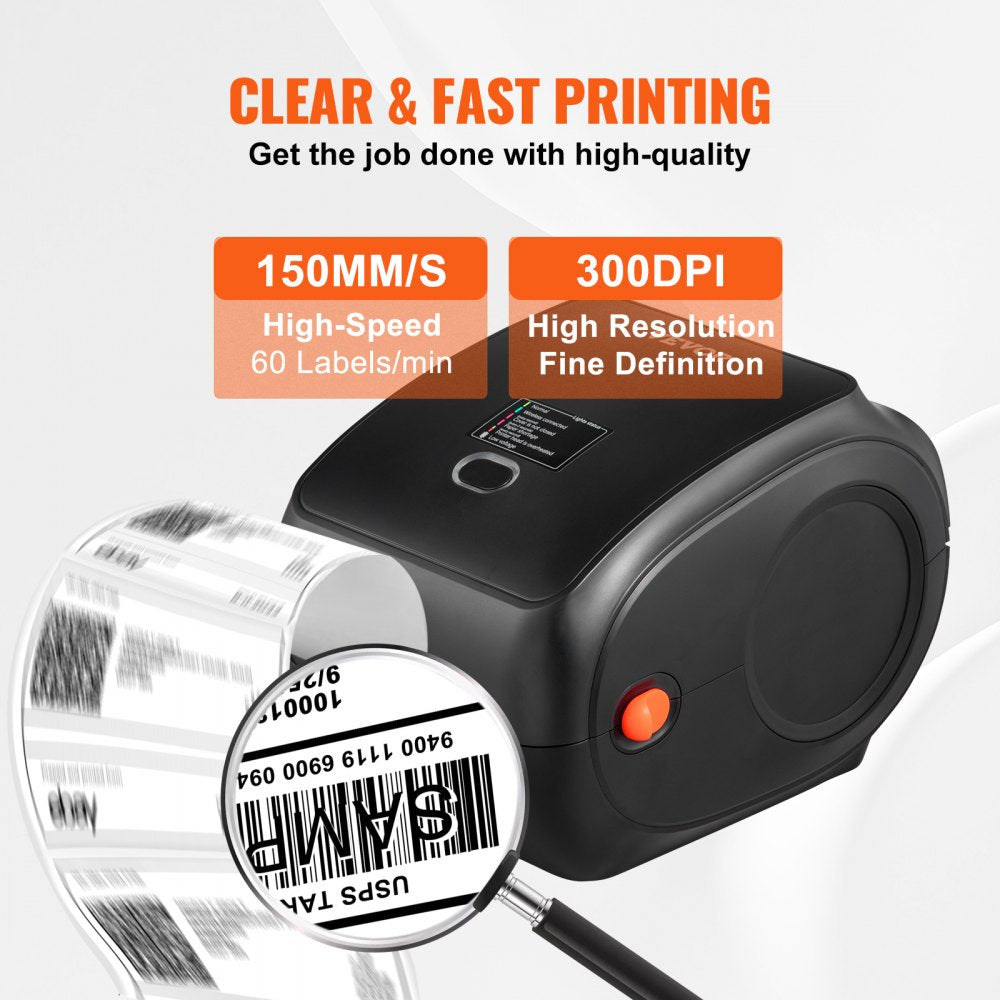 010209989408 - High-Resolution Bluetooth Thermal Label Printer with Dual USB Connectivity
