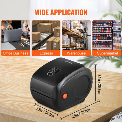 010209989408 - High-Resolution Bluetooth Thermal Label Printer with Dual USB Connectivity