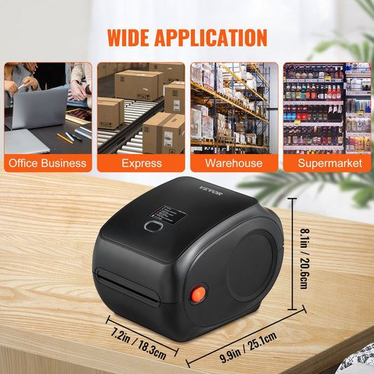 010209989408 - High-Resolution Bluetooth Thermal Label Printer with Dual USB Connectivity
