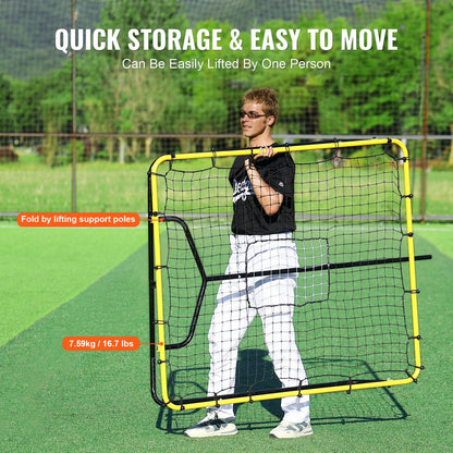XH-4x4.5ft - Adjustable Baseball Rebounder Net for All Skill Levels