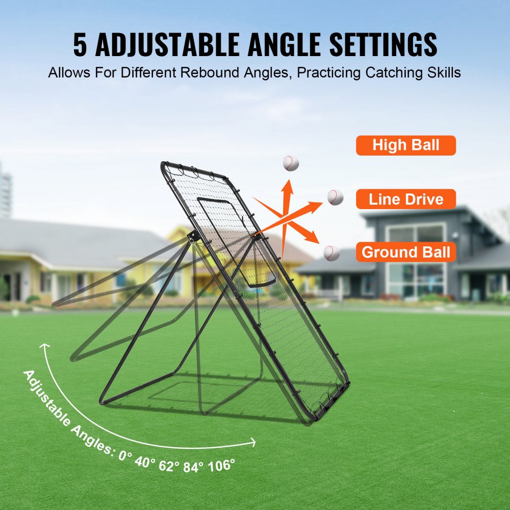XH-6x4ft - 4x6ft Heavy-Duty Baseball Rebounder Net for Skill Training