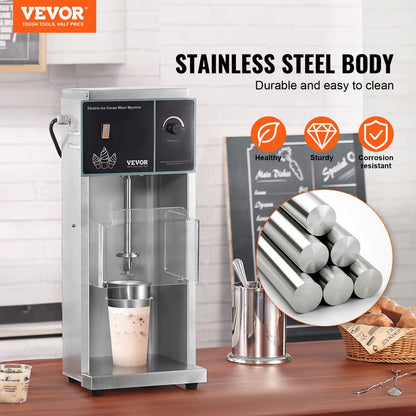 XZ-620 - Durable 304 Stainless Steel Ice Cream Mixer with 400W Power