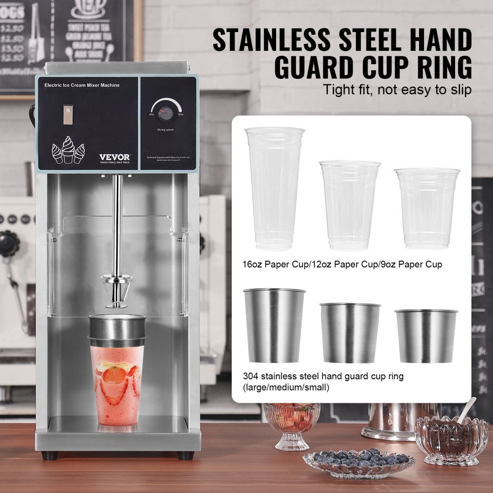 XZ-620 - Durable 304 Stainless Steel Ice Cream Mixer with 400W Power