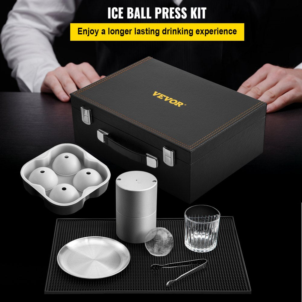 VV-IBPK-2.4 - VEVOR 30s Ice Ball Press Kit with Silicone Maker