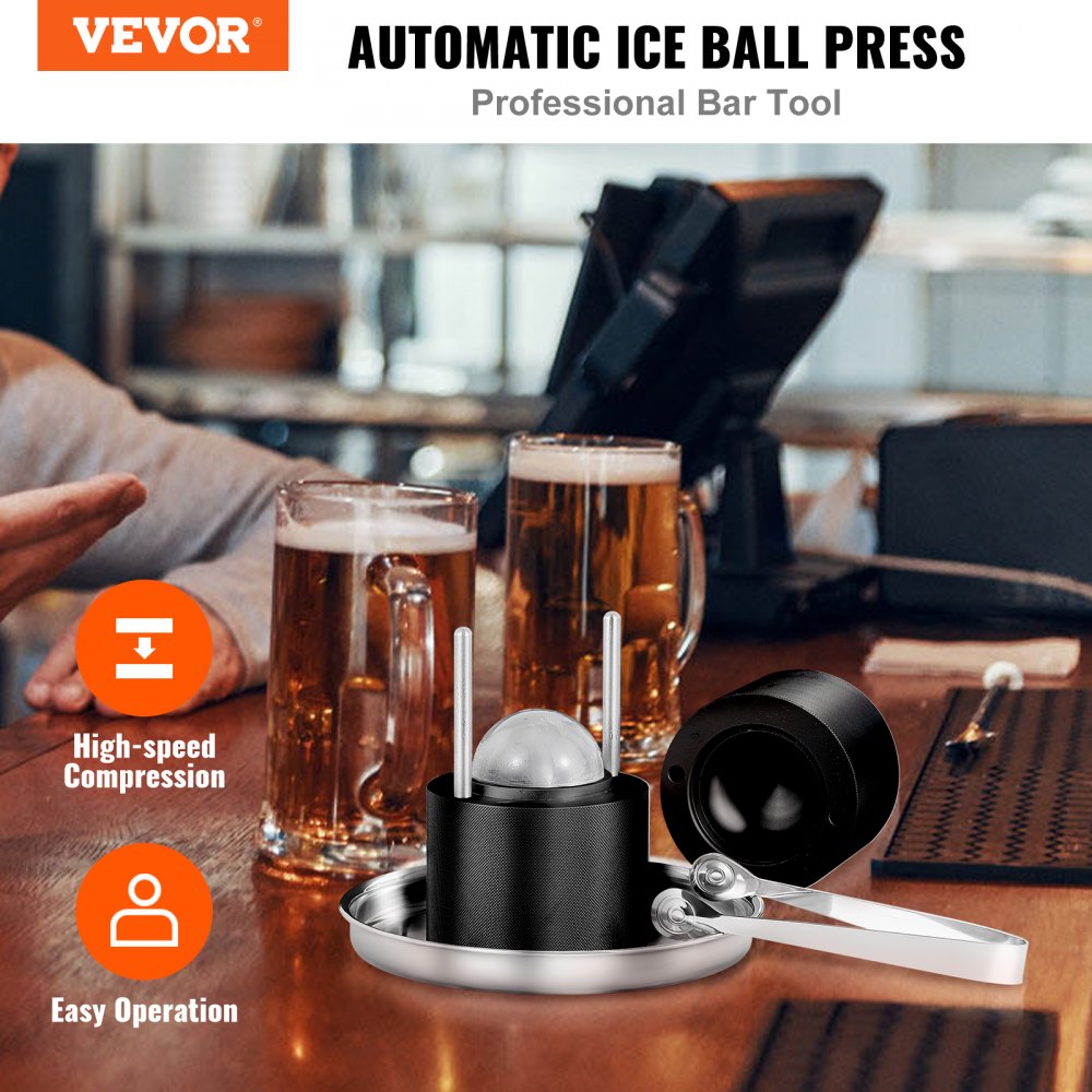 KH-B02-2 - VEVOR 2.4" Ice Ball Maker for Whiskey & Cocktails