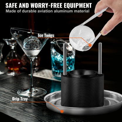 KH-B02-2 - VEVOR 2.4" Ice Ball Maker for Whiskey & Cocktails