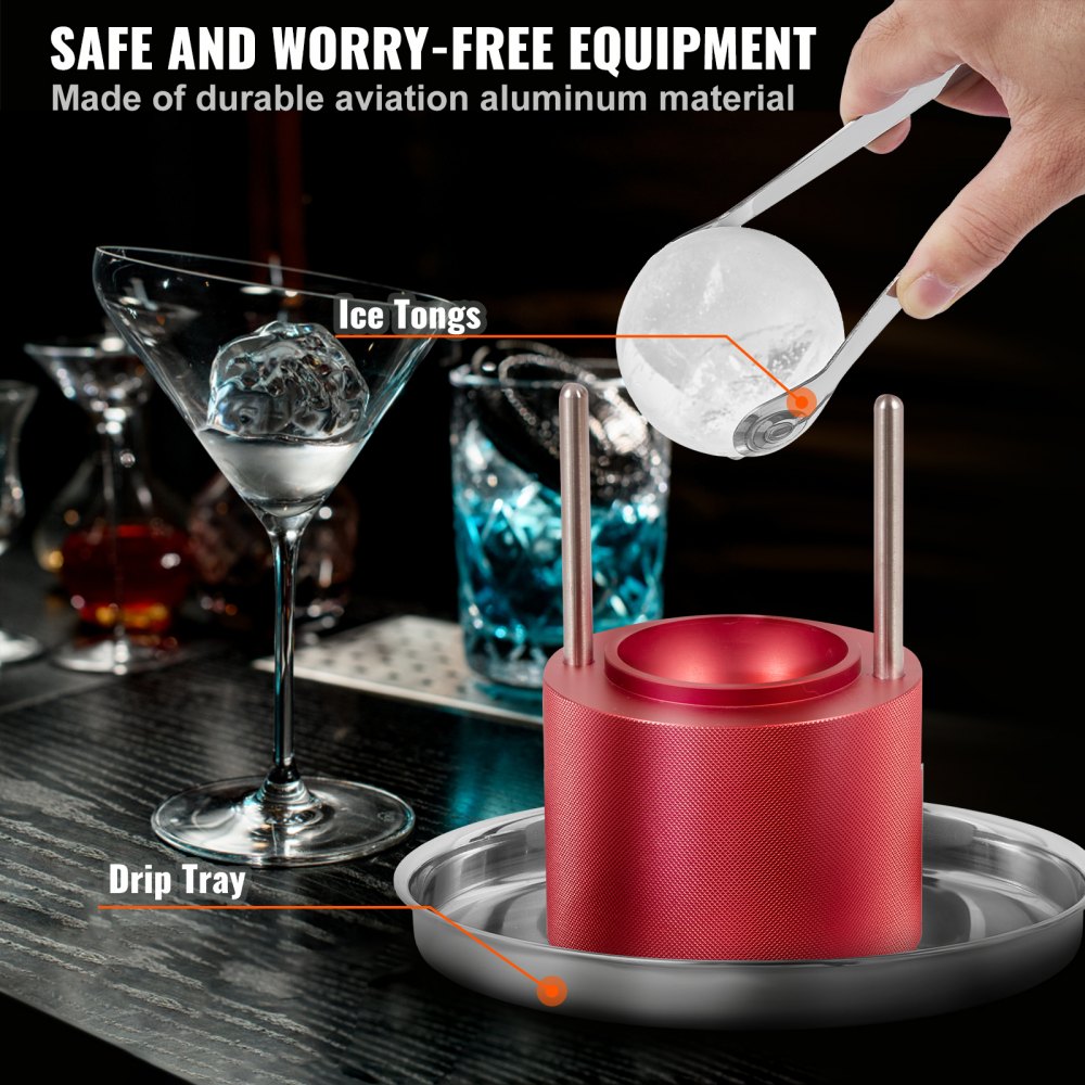 KH-B02-3 - Elegant Ice Ball Maker for Whiskey and Cocktails