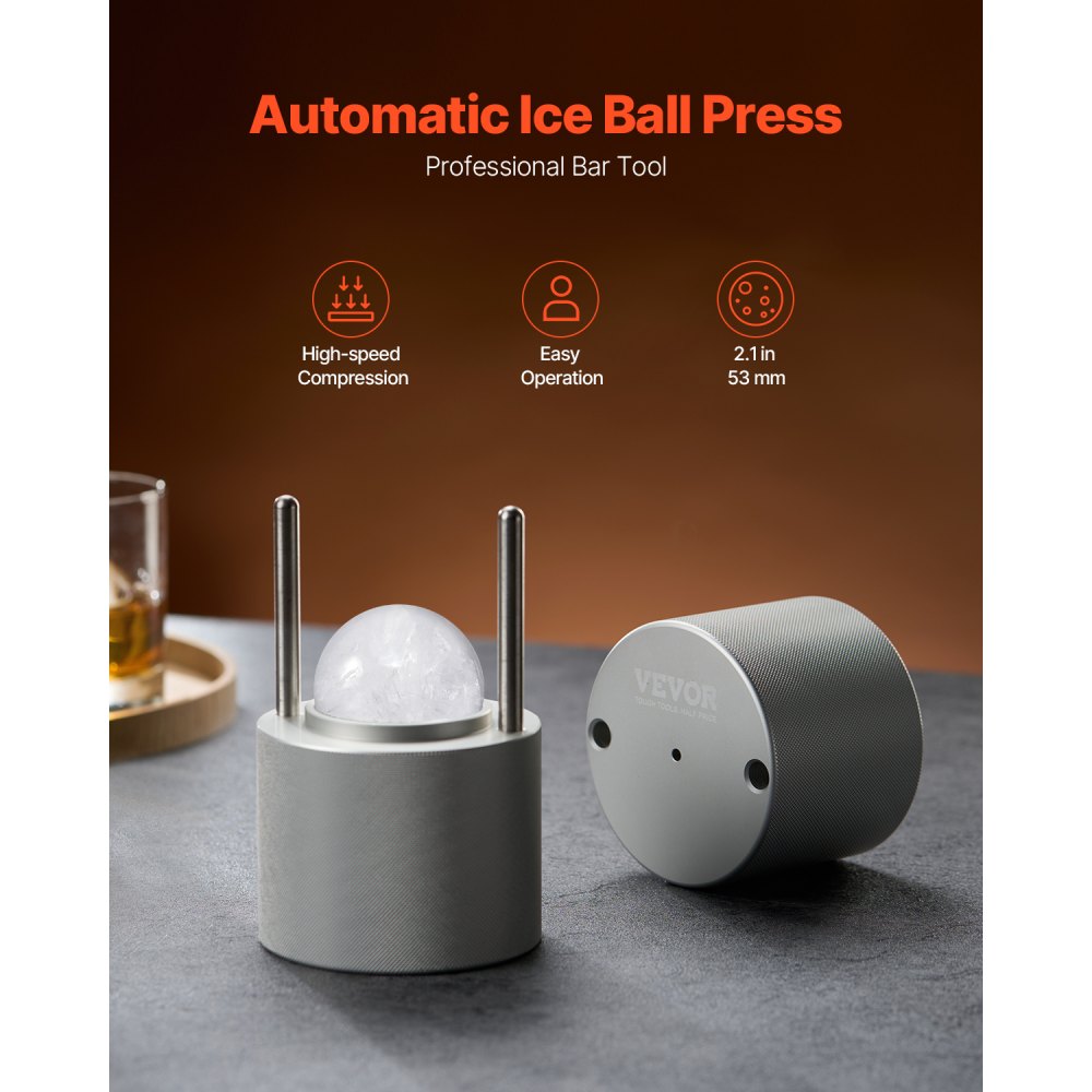 KH-B03 - 2.1" Aviation Aluminum Ice Ball Maker for Fine Drinks