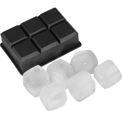 SRP00-6+6 - 6 Large Silicone Ice Cubes & Spheres for Cocktails