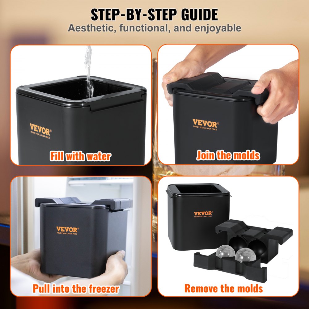 BHD-IP117 - VEVOR Large Ice Ball Maker Kit for Drinks