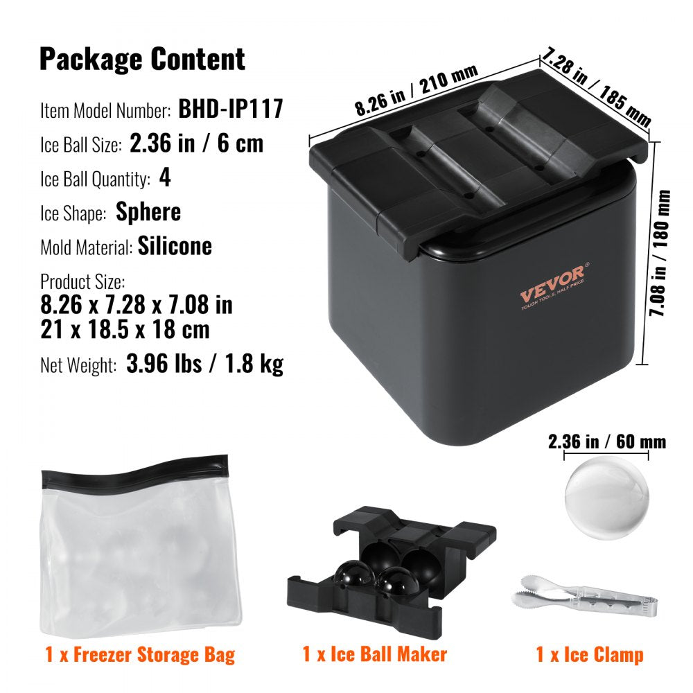 BHD-IP117 - VEVOR Large Ice Ball Maker Kit for Drinks