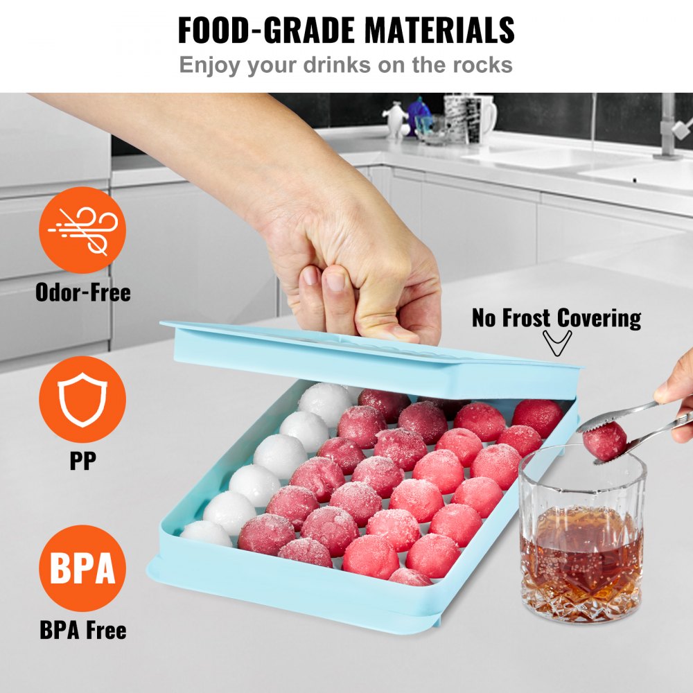 SRP0-33 - VEVOR Round Ice Ball Maker Set for 170 Ice Balls
