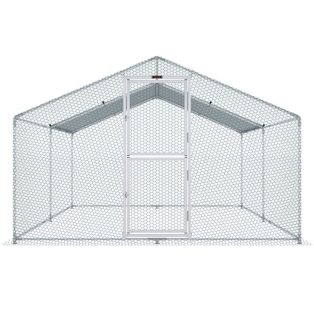 010379298607 - Spacious 157.5" Steel Chicken Coop for Backyard Farming