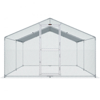 010379298607 - Spacious 157.5" Steel Chicken Coop for Backyard Farming