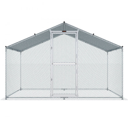 010774865091 - Spacious 78.7"x118.1" Metal Chicken Coop with Waterproof Cover