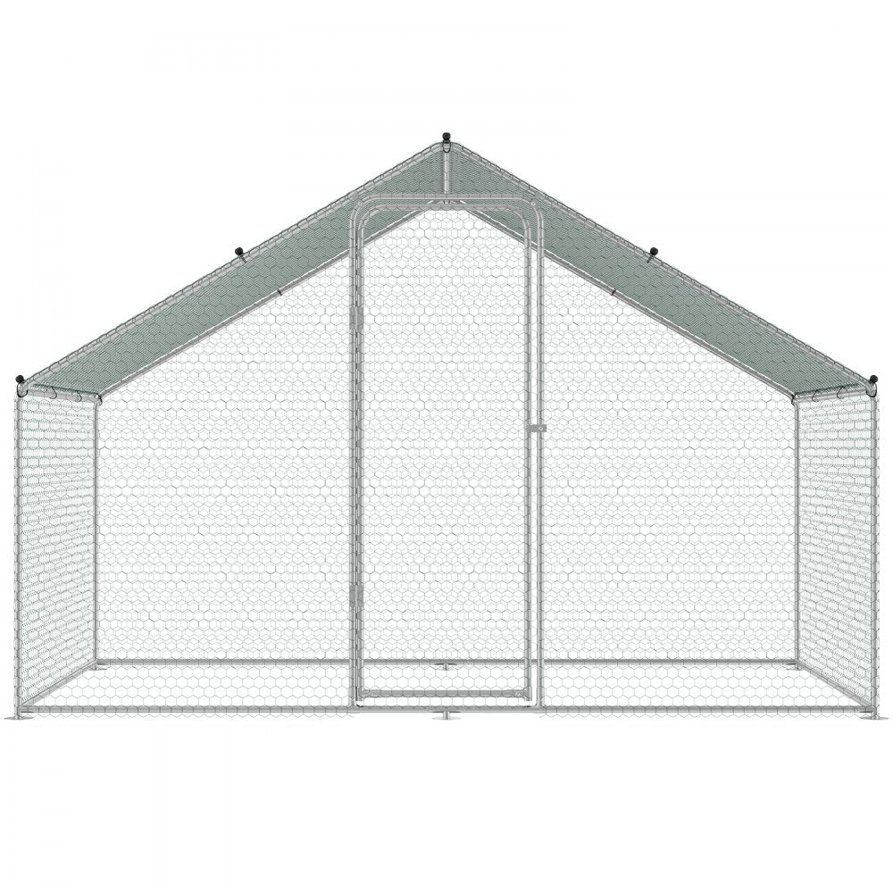 RA322 - Easy-Setup 9.8x6.5ft Galvanized Steel Chicken Coop