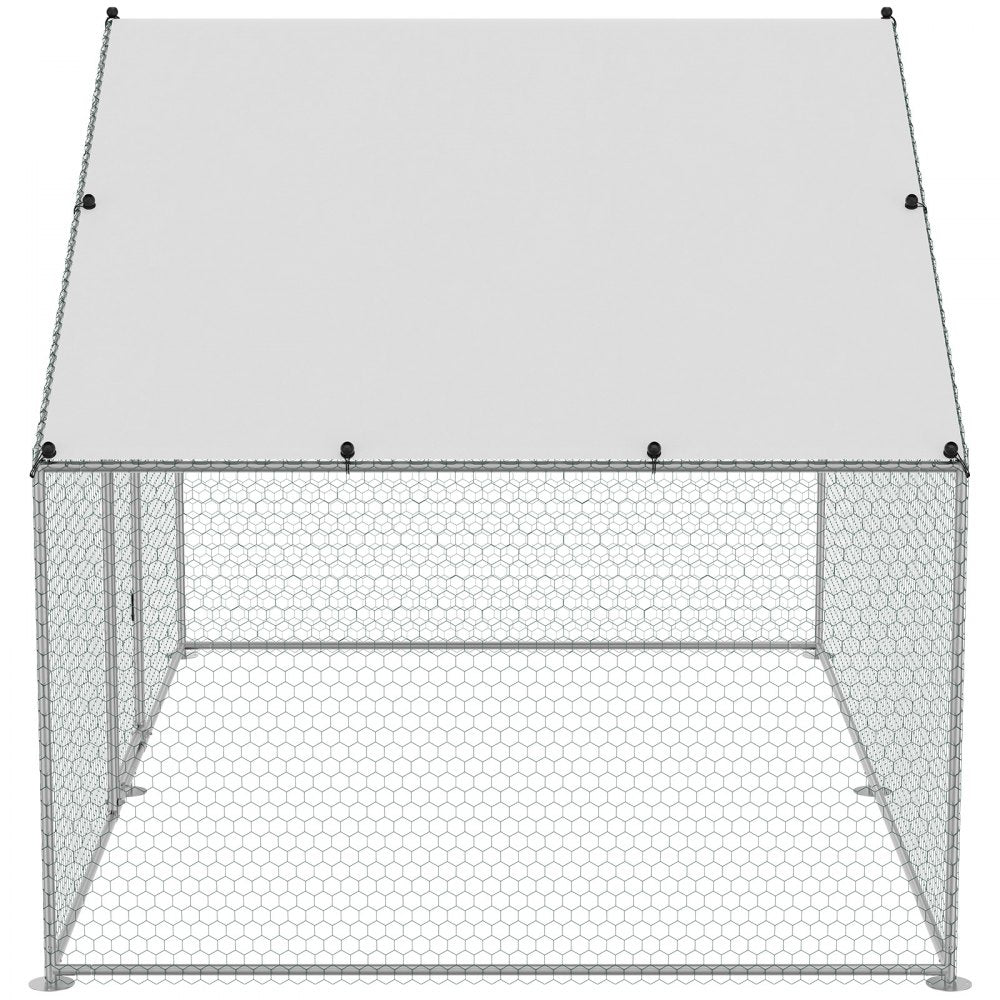 RA322 - Easy-Setup 9.8x6.5ft Galvanized Steel Chicken Coop