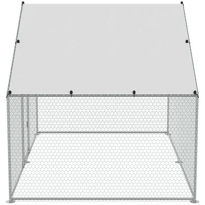 RA322 - Easy-Setup 9.8x6.5ft Galvanized Steel Chicken Coop