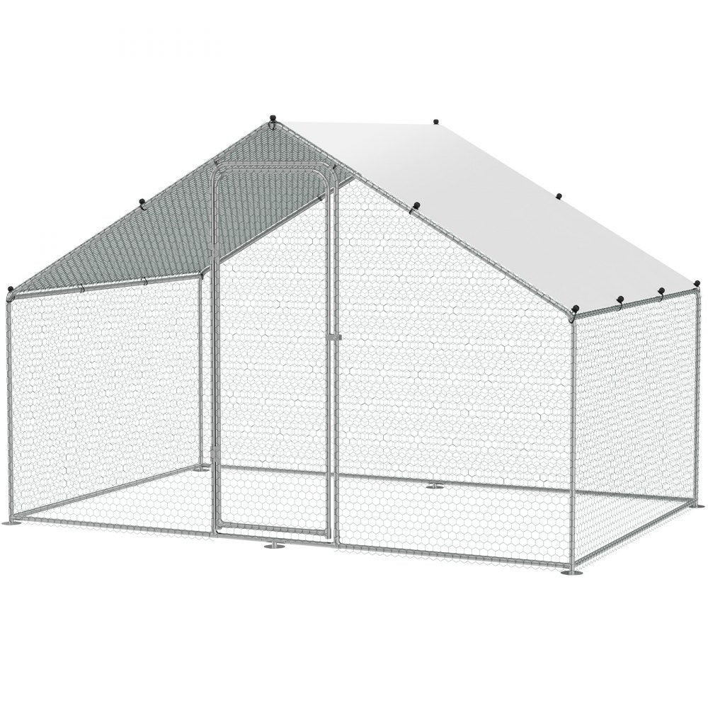RA322 - Easy-Setup 9.8x6.5ft Galvanized Steel Chicken Coop