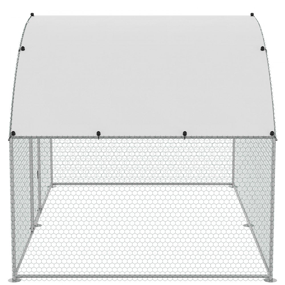 ACR322 - Large 9.88x6.46ft Metal Chicken Coop with Waterproof Cover