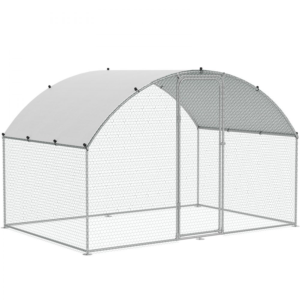ACR322 - Large 9.88x6.46ft Metal Chicken Coop with Waterproof Cover