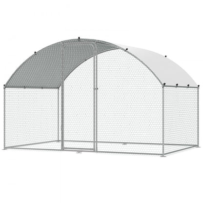 ACR322 - Large 9.88x6.46ft Metal Chicken Coop with Waterproof Cover