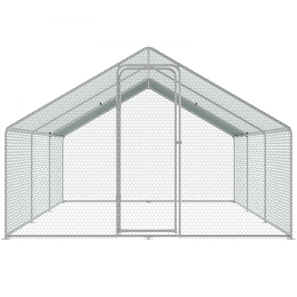 RA362 - 9.88x19.29ft Durable Metal Chicken Coop for Birds & Poultry