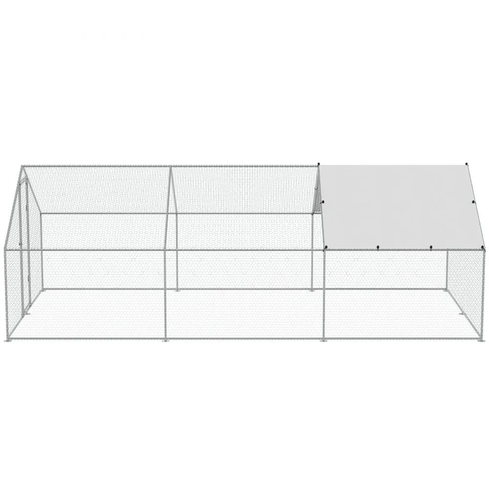 RA362 - 9.88x19.29ft Durable Metal Chicken Coop for Birds & Poultry