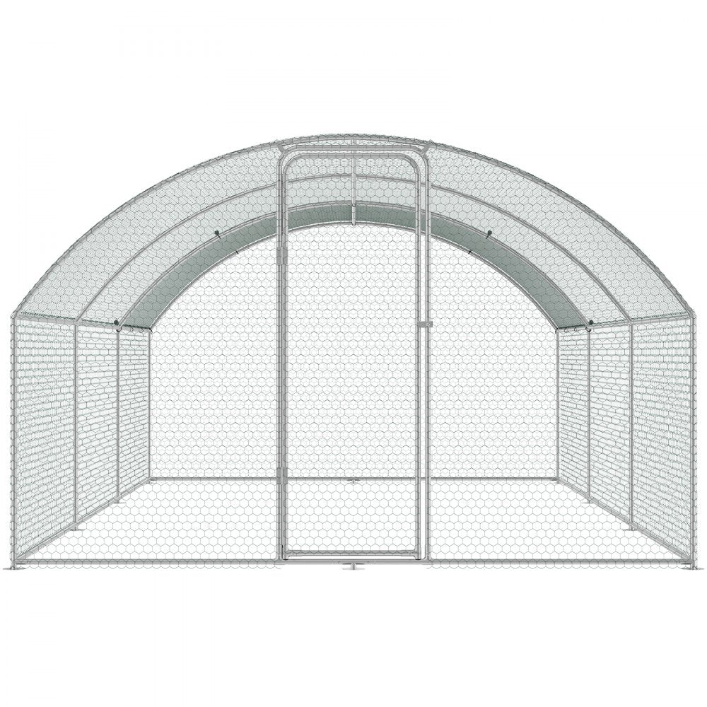 ACR362 - Spacious 9.8x19.3 ft Galvanized Steel Chicken Coop with Run